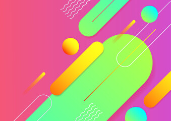 Colorful abstract background with geometric shapes