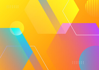 Colorful abstract background with geometric shapes