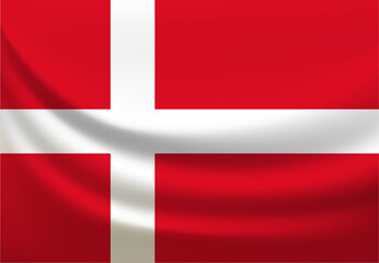 Fototapeta premium National flag of Denmark