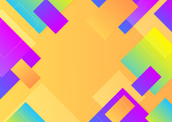 Fototapeta premium Abstract background with geometric shapes and dynamic effect. Modern pattern. Vector illustration for design.