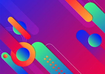 Obraz premium Abstract background with geometric shapes and dynamic effect. Modern pattern. Vector illustration for design.