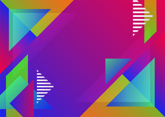 Abstract background with geometric shapes and dynamic effect. Modern pattern. Vector illustration for design.