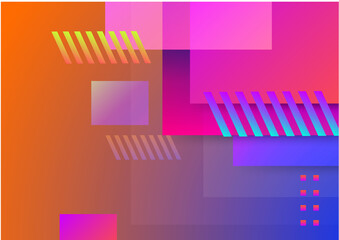 Colorful abstract background with geometric shapes