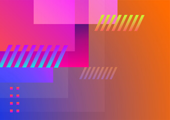 Colorful abstract background with geometric shapes