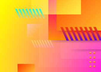 Colorful abstract background with geometric shapes