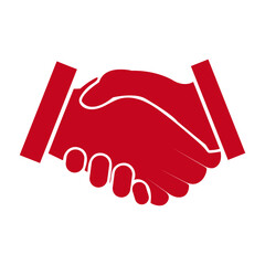 Handshake abstract vector illustration
