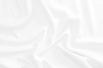 white cloth background soft wrinkled fabric patrem and surface.
