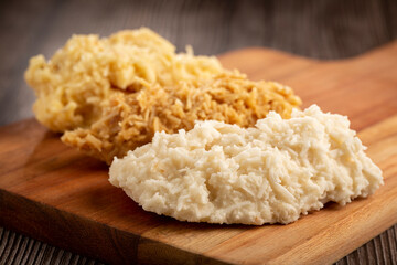 Coconut candy, known in Brazil as cocada.