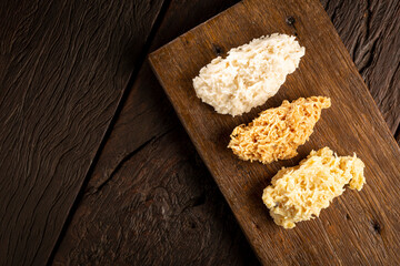 Coconut candy, known in Brazil as cocada.