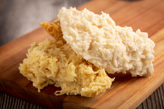 Coconut candy, known in Brazil as cocada.