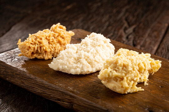 Coconut candy, known in Brazil as cocada.