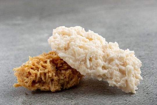 Coconut candy, known in Brazil as cocada.
