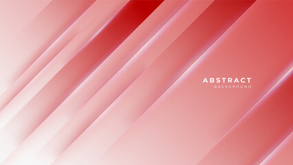 Red abstract background with white geometric shapes