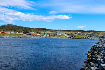The pier of rocky harbour newfoundland located within gros morne national park