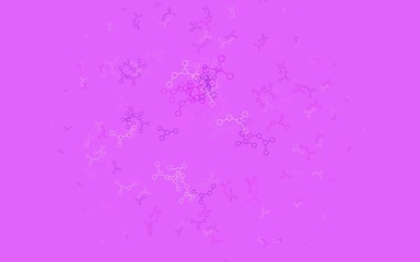 Obraz premium Light Purple, Pink vector background with forms of artificial intelligence.