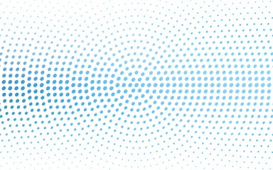 Light BLUE vector modern geometrical circle abstract background.