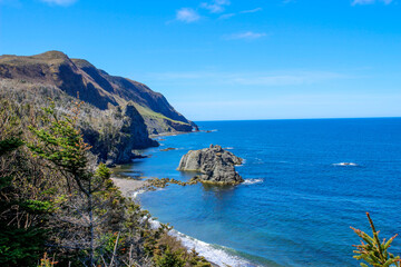 Fototapeta premium The final point of the green garden hike newfoundland