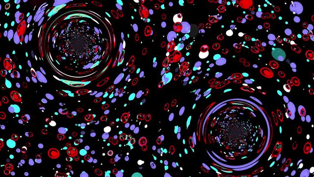 2 Beautiful infinit circle loop,first circle left side and second circle right side with animation