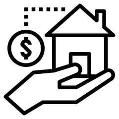 Credit for real estate Icon