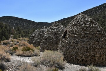 Wildrose charcoal kilns at Death Valley National Park in California