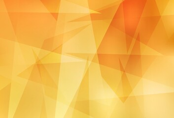 Light Yellow vector background with polygonal style.