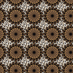 Indonesian batik pattern seamless background