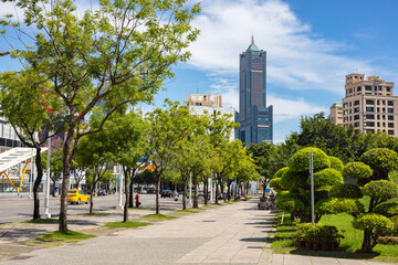 KAOHSIUNG, TAIWAN, 31 MAY 2022: Southern located in Taiwan, is a port city, has developed rapidly...
