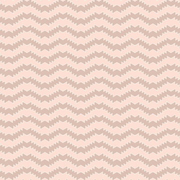 SEAMLESS VECTOR REPEAT PATTERN. "Mexican Wave" 
 simple line zigzag waves in pastel Neapolitan colours. Aztec line chevron basic repeating design