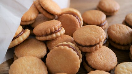 scattered biscuits