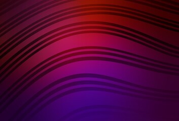 Obraz premium Dark Pink, Yellow vector pattern with wry lines.