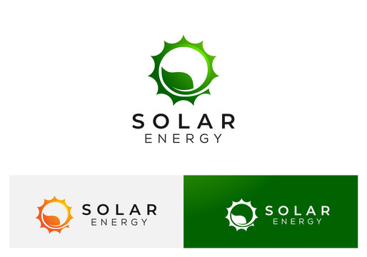 Creative Sun Leaf Energy Logo