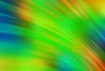 Light Green, Yellow vector blurred template.