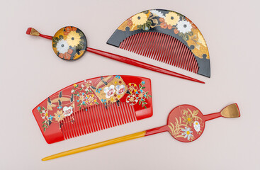日本の伝統工芸品　かんざし