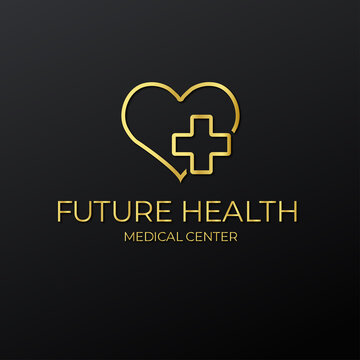 Minimalist Medical Center Health Logo