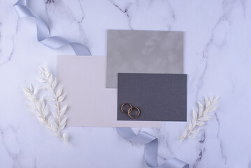 Wedding invitation card. Save the date concept