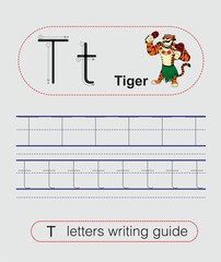 1st class writing guide worksheet template cow animal icon tracing letters sketch