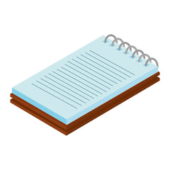 blue notepad design