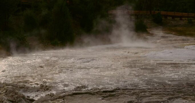 Steam at Yellowstone Park. 