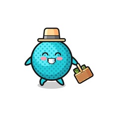 spiky ball herbalist character searching a herbal