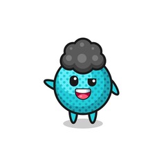 spiky ball character as the afro boy