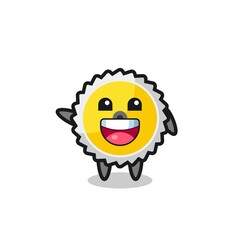happy saw blade cute mascot character
