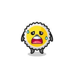 the fatigue cartoon of saw blade