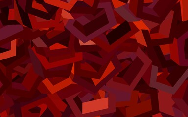 Naklejka premium Dark Red vector template in hexagonal style.