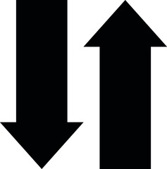 black and white arrow