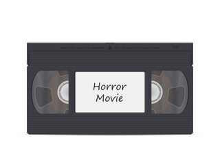 Video cassette horror movie