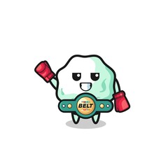 chewing gum boxer mascot character