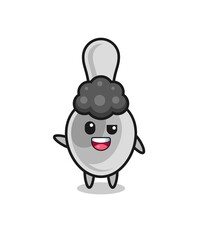 spoon character as the afro boy