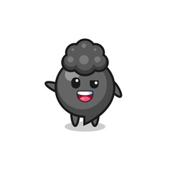 comma symbol character as the afro boy