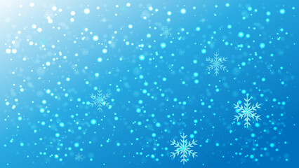 Snowfall With Snowflakes Wallpaper. Winter Background