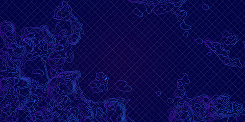 Topography relief, Vector illustration of heights map topographic backdrop, Topographic Map Vector Abstract Turquoise Background, Vector geographic contour map.